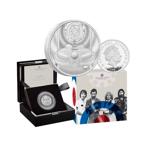 2021 £5 The Who 2oz Silver Proof Coin