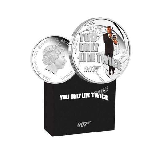 2021 James Bond You Only Live Twice 1/2oz Silver Proof Coloured Coin