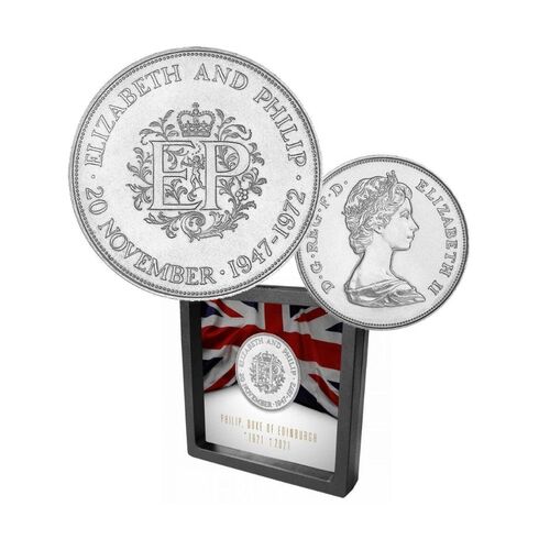 Remembering Prince Philip 25th Wedding Anniversary Crown Uncirculated