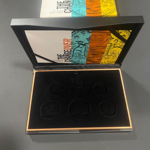 Empty Box No Coins 2016 The Changeover 6 Coin Proof Set with Certificate + Outer Packaging + Foam Inserts