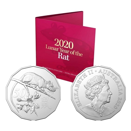 2020 50c Chinese Year Of The Rat Tetra-Decagon Coin