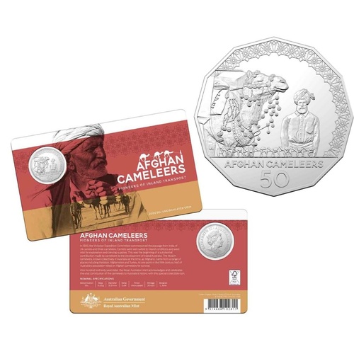 2020 50c Afghan Cameleers - Uncirculated Coin