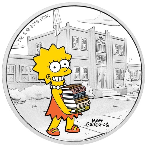 2019 $1 The Simpsons - Lisa 1oz Silver Proof Coin