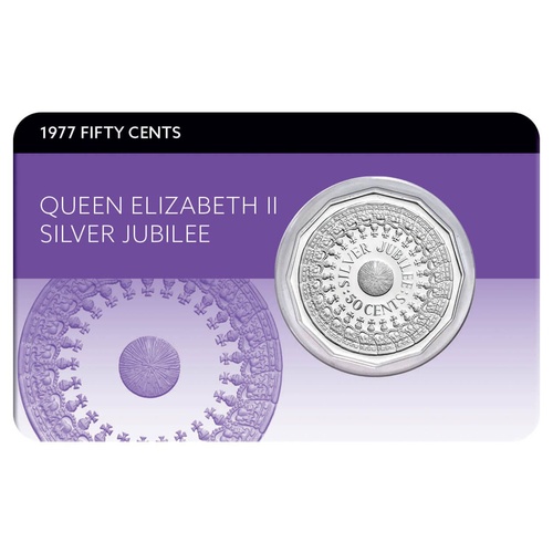 1977 50c Queen Elizabeth II Accession Silver Jubilee Coin Pack