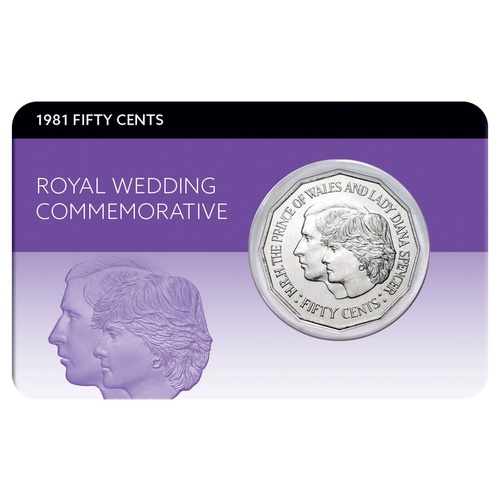 1981 50c Royal Wedding Lady Diana & Charles Coin Pack