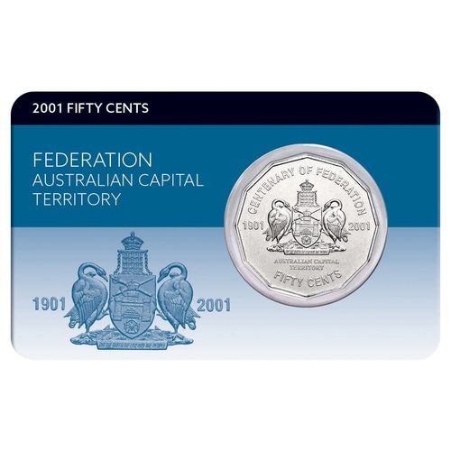 2001 50c Federation Australian Capital Territory Coin Pack