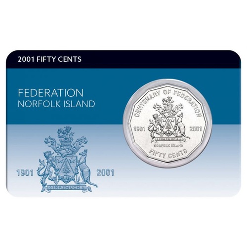 2001 50c Federation Norfolk Island Coin Pack
