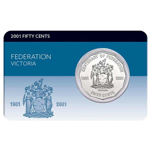 2001 50c Federation Victoria  Coin Pack