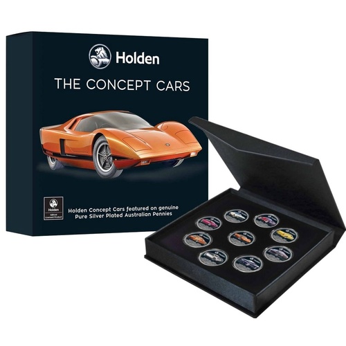 Holden The Concept Cars silver Plated Enamelled Penny Collection