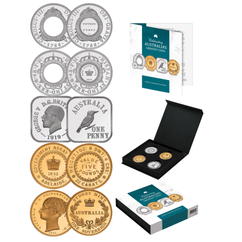 2020 Celebrating Australia's Greatest Rarities 4 Coin Set