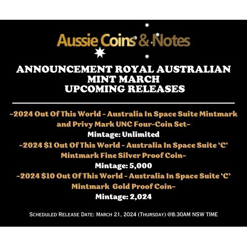 Royal Australian Mint Upcoming Releases main image